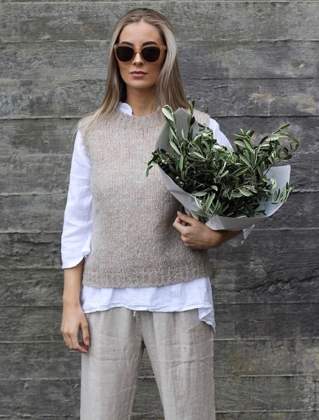 Kala Vest Wool - Sand - Noella - Gensere - VILLOID.no