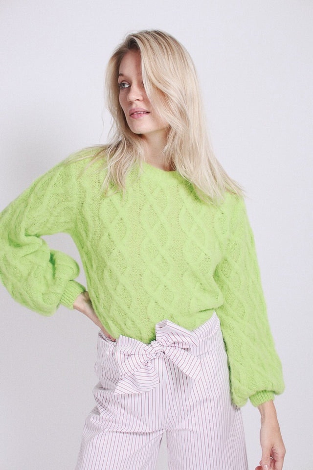Kaylee Knit - Lime Green - MAUD - Gensere - VILLOID.no