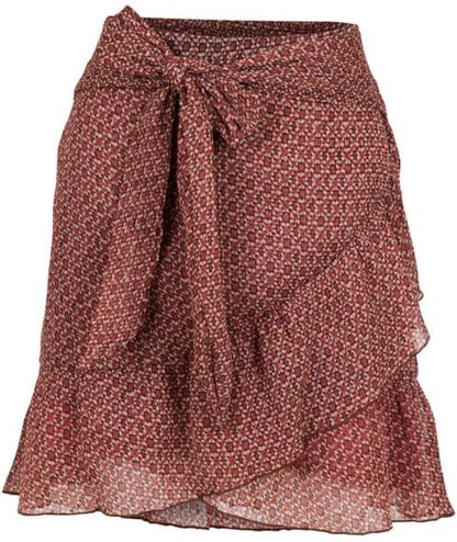 Bella Mosaic Skirt - Red - Neo Noir - Skjørt - VILLOID.no