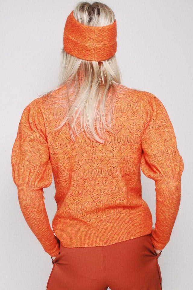 Pointelle Turtleneck - Firecracker - MAUD - Gensere - VILLOID.no