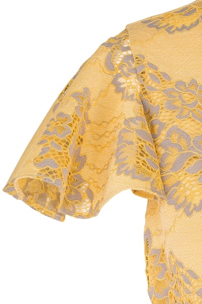Butterfly Long Dress - Aspen Gold - MAUD - Kjoler - VILLOID.no