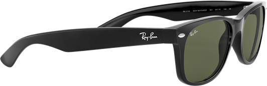 New Wayfarer - Black - G-15 Green