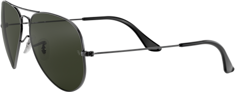 Aviator Large Metal - Gunmetal - G-15 Green
