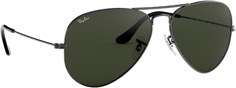 Aviator Large Metal - Gunmetal - G-15 Green