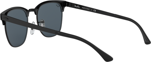 Clubmaster Metal - Matte Black On Black - Blue