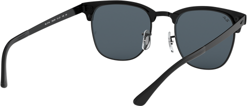 Clubmaster Metal - Matte Black On Black - Blue