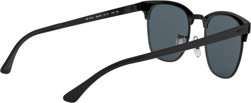 Clubmaster Metal - Matte Black On Black - Blue