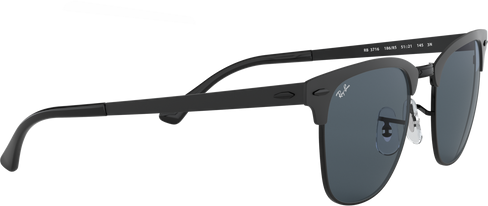 Clubmaster Metal - Matte Black On Black - Blue