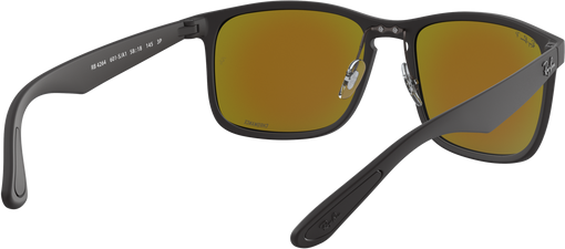 RB4264 - Matte Black - Green Mirror Blue
