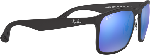 RB4264 - Matte Black - Green Mirror Blue