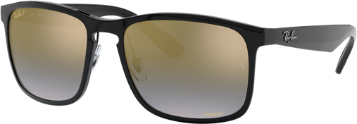 RB4264 - Black - Blue Mirror Gold Gradient