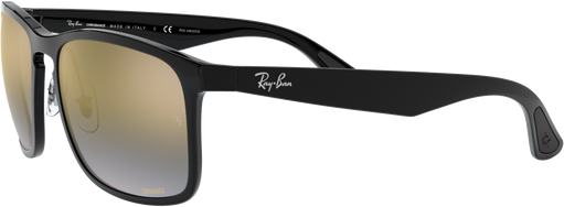 RB4264 - Black - Blue Mirror Gold Gradient