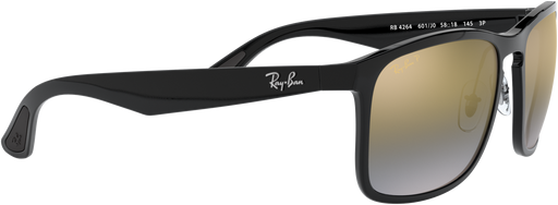 RB4264 - Black - Blue Mirror Gold Gradient
