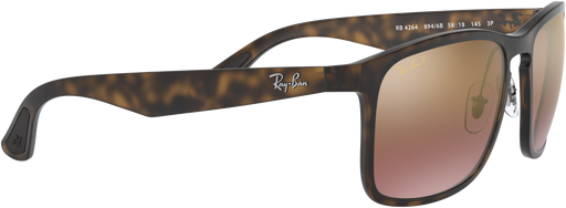 RB4264 - Matte Havana - Purple Mirror Gold Gradient