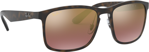 RB4264 - Matte Havana - Purple Mirror Gold Gradient