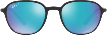 RB4341CH - Sanding Black - Green Mirror Blue Polarized