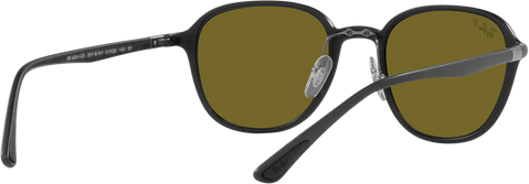 RB4341CH - Sanding Black - Green Mirror Blue Polarized
