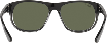 RB4351 - Black On Transparent - Dark Green Polarized