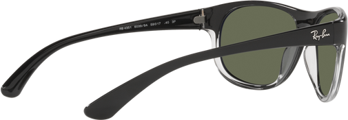 RB4351 - Black On Transparent - Dark Green Polarized