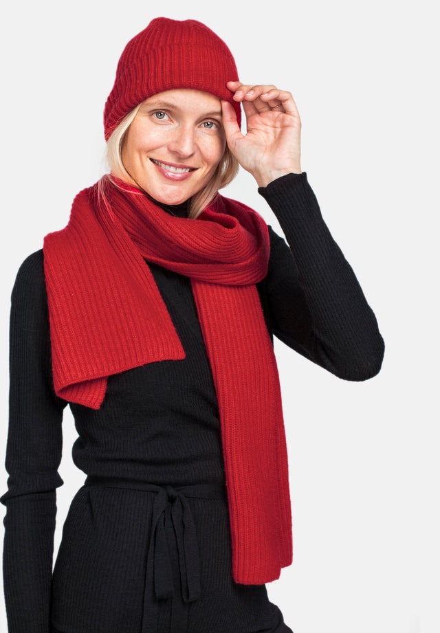 Wool Beanie - Red - Pierre Robert x Jenny Skavlan - Tilbehør - VILLOID.no