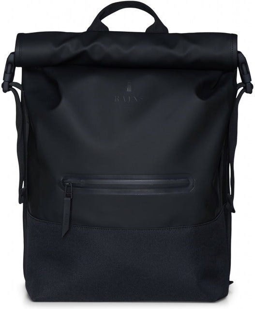 Buckle Rolltop Rucksack - Black