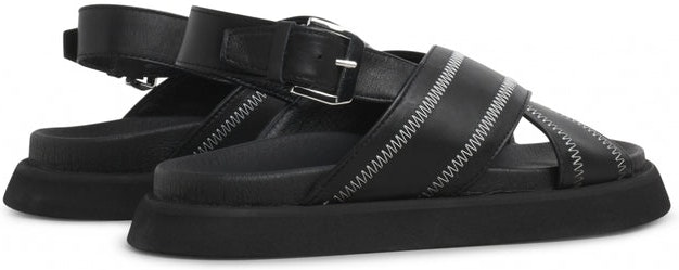 Yodi Stitched - Black Leather