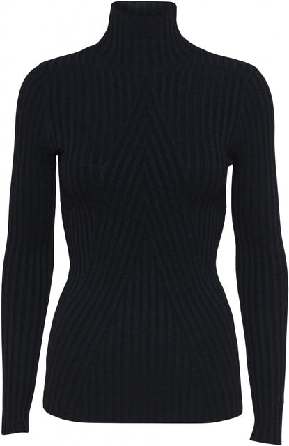 Chelsea LS Knit Top - Black