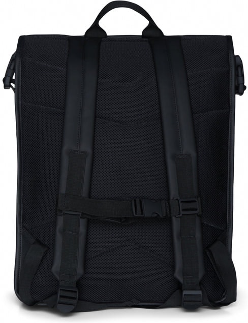 Buckle Rolltop Rucksack - Black