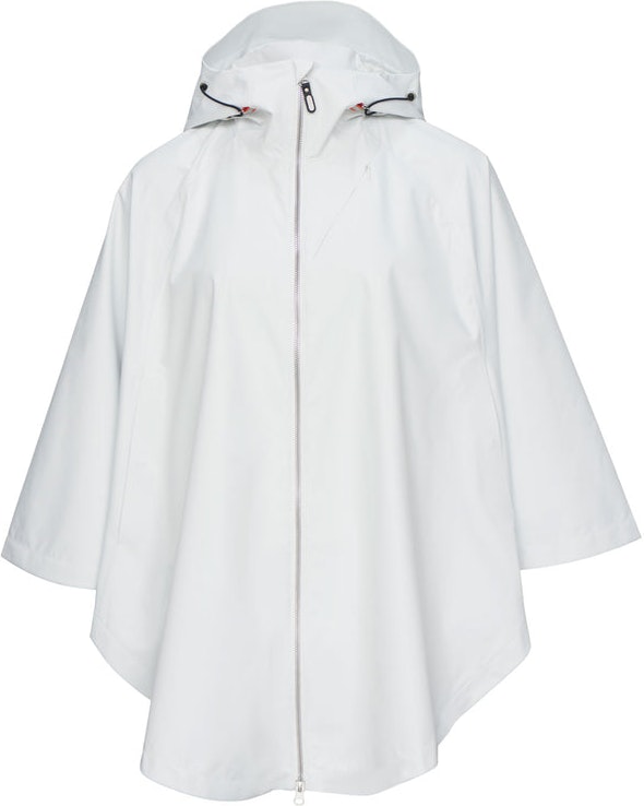 The Womens Poncho - Ivory White