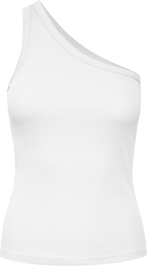 DrewGZ One Shoulder - Bright White