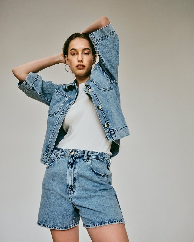 Lilah Denim Shirt - Light Blue Wash