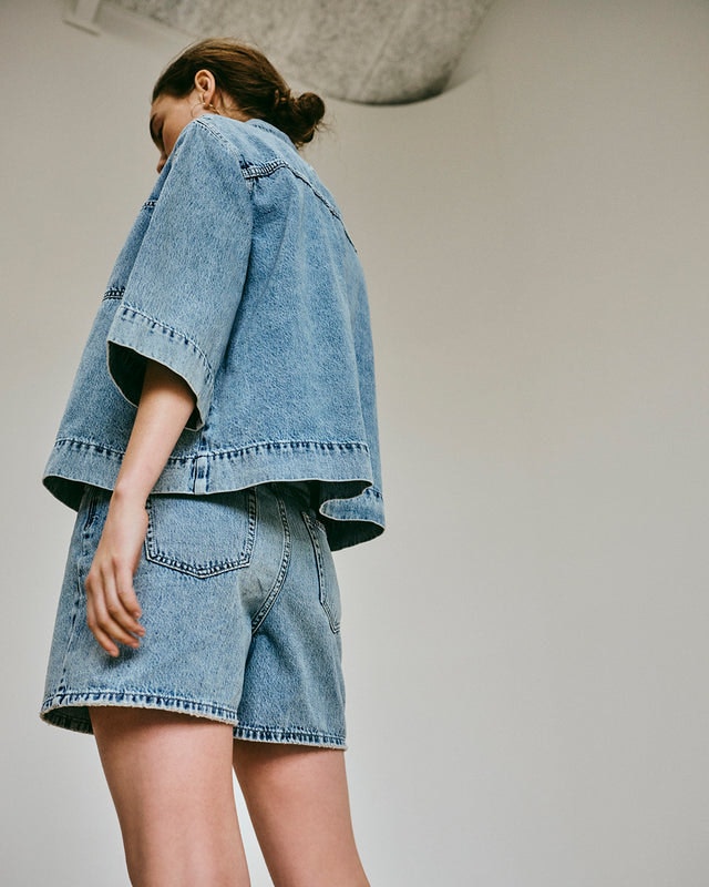 Lilah Denim Shirt - Light Blue Wash