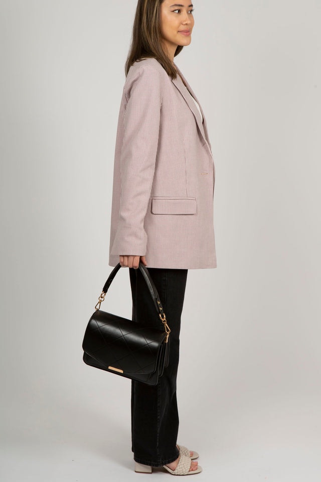 Blanca Multi Compartment Bag - Black Leather Look