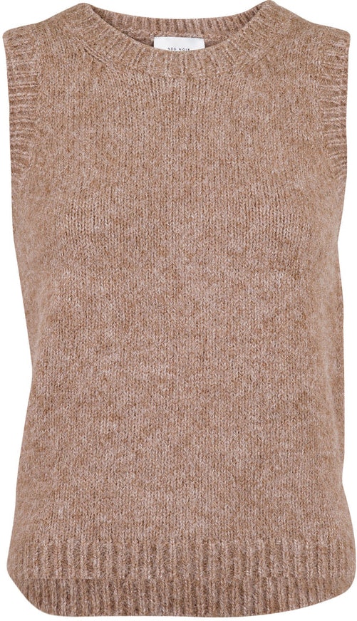 Franko Knit Waistcoat - Beige - Neo Noir - Gensere - VILLOID.no
