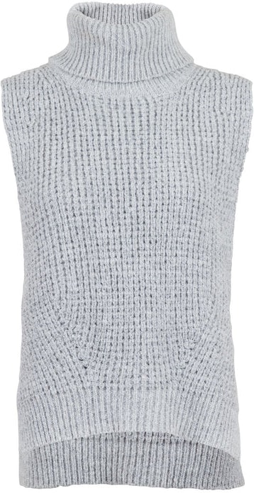Jamie Knit Waistcoat - Grey Melange - Neo Noir - Gensere - VILLOID.no