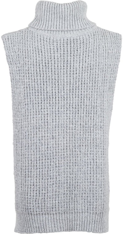 Jamie Knit Waistcoat - Grey Melange - Neo Noir - Gensere - VILLOID.no