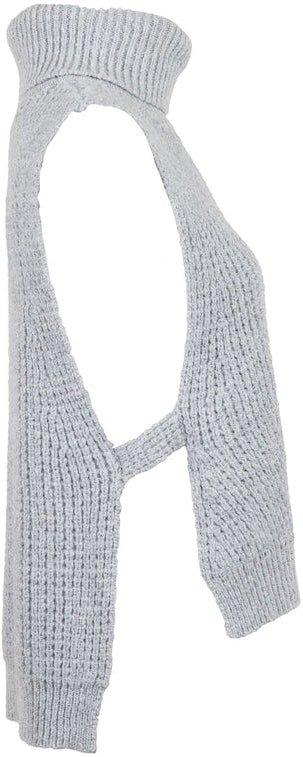 Jamie Knit Waistcoat - Grey Melange - Neo Noir - Gensere - VILLOID.no
