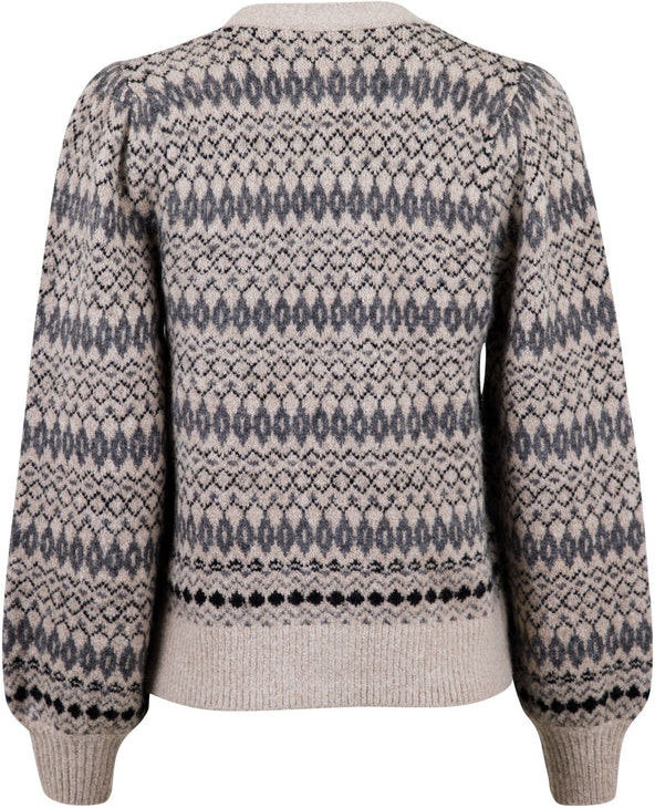 Gimma Stitch Cardigan - Beige - Neo Noir - Gensere - VILLOID.no