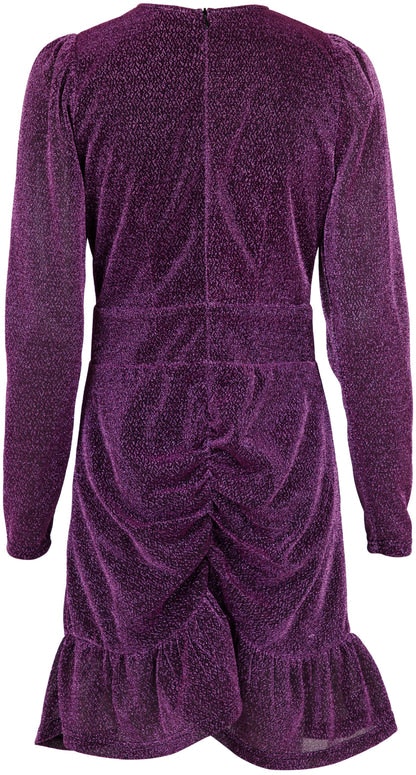 Alexis Glitter Lurex Dress - Lilac
