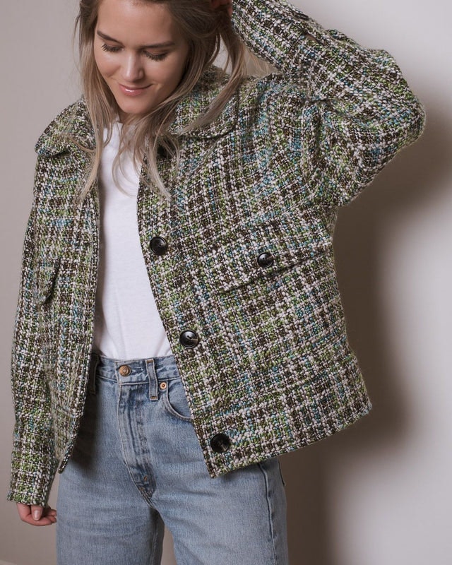 Joanie Heavy Boucle Jacket - Green