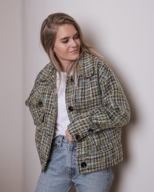 Joanie Heavy Boucle Jacket - Green