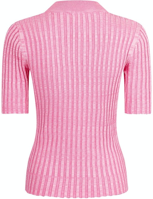 Malloy Space Dye Blouse - Pink