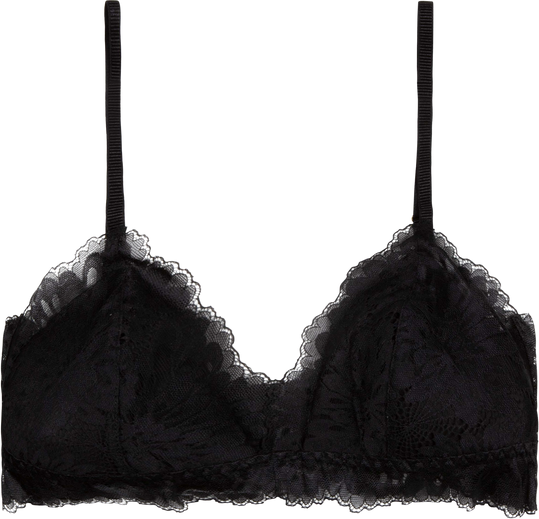 Skin Lime Bra - Black