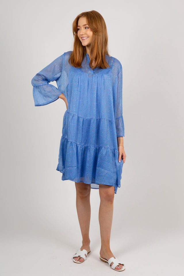Gunvor Sparkle Dress - Blue