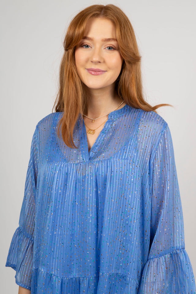 Gunvor Sparkle Dress - Blue