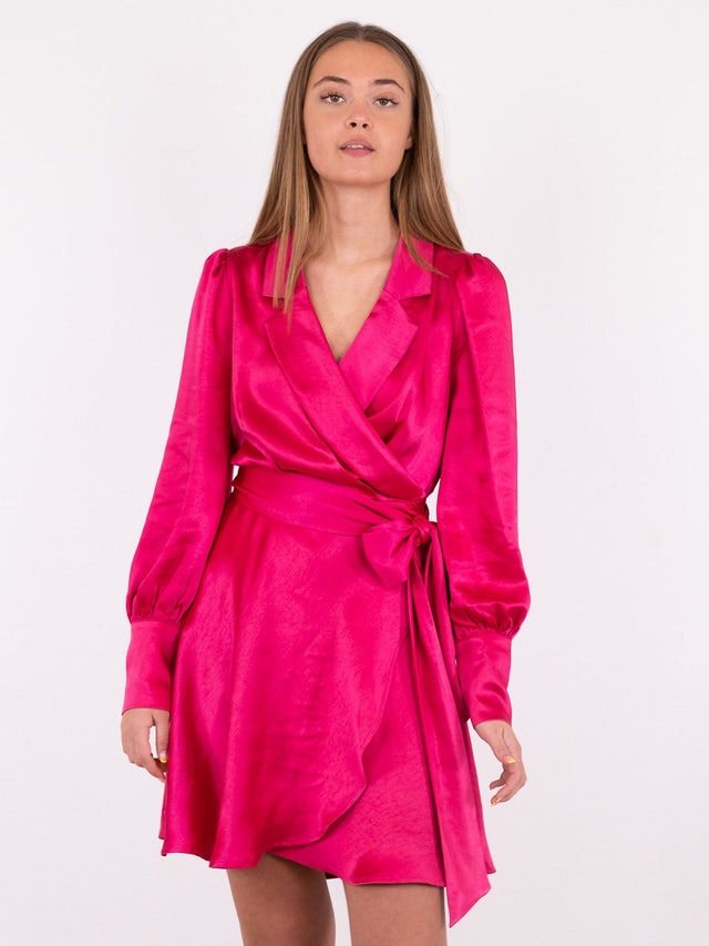Dawn Satin Dress - Pink