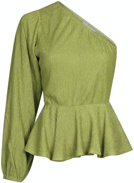 McCartney Plisse Blouse - Green