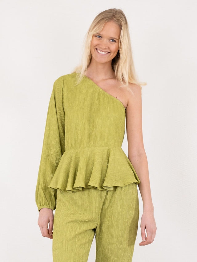 McCartney Plisse Blouse - Green