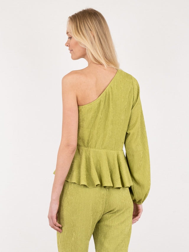 McCartney Plisse Blouse - Green