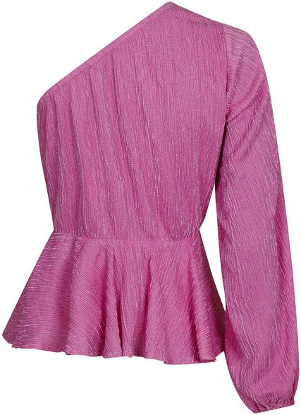 McCartney Plisse Blouse - Pink